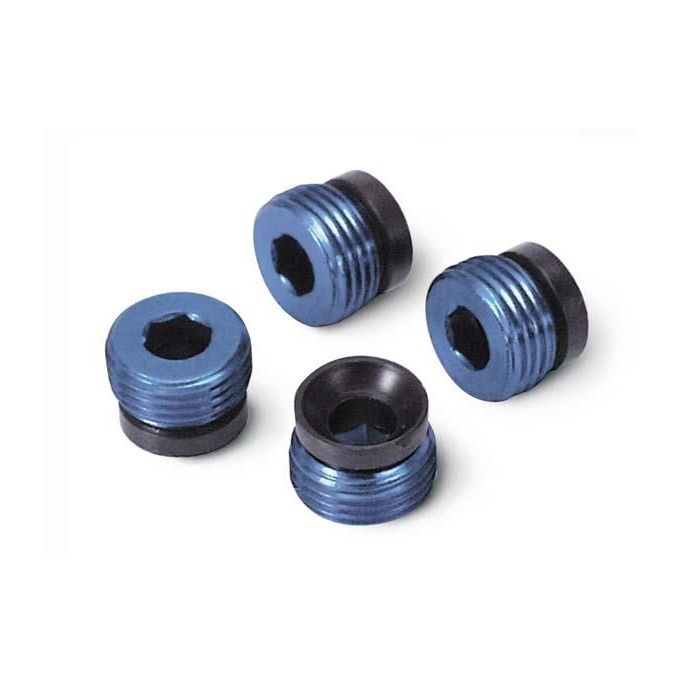 Aluminum caps, pivot ball (blue-anodized) (4), TRX4934X