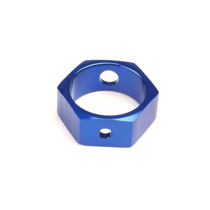 Brake adapter, hex aluminum (blue) (use with HD shafts), TRX4966X