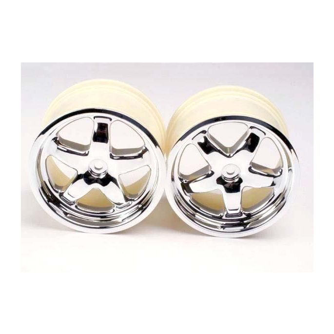 Wheels, T-Maxx (chrome) (2), TRX4972X