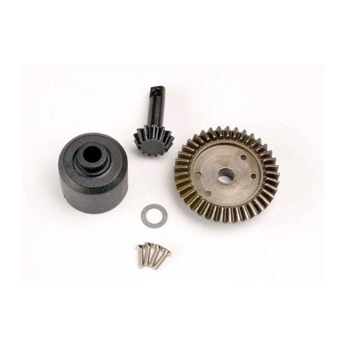 Ring gear, 37-T/ 13-T pinion/ diff carrier/6x10x0.5mm Teflon, TRX4981