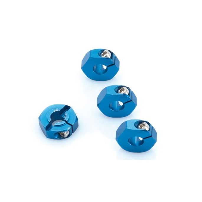 Aluminium Wheel-Adapter blue (4pcs) - S10, 122503