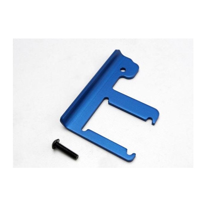 Chassis brace, Revo (3mm 6061-T6 aluminum) (blue-anodized)/, TRX5361