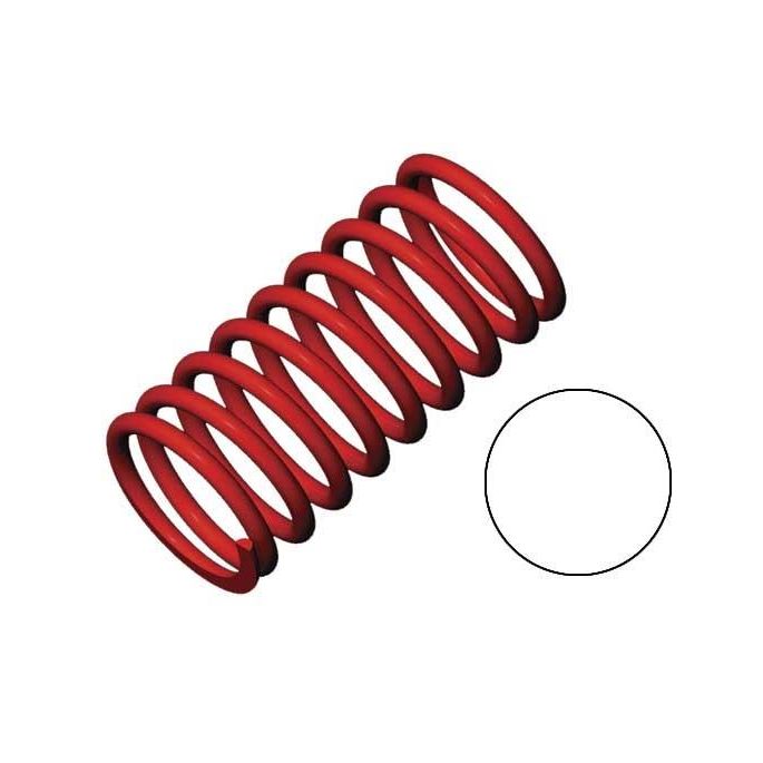 Spring, shock (red) (GTR) (2.9 rate white) (std. front 90mm), TRX5436