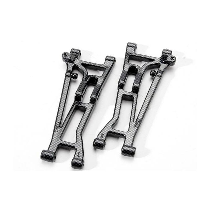 Suspension arms, front (left & right), Exo-Carbon finish (Ja, TRX5531G