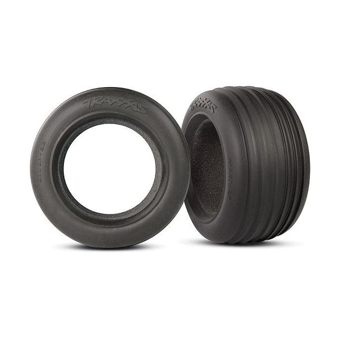 Tires, ribbed 2.8 (2)/ foam inserts (2), TRX5563