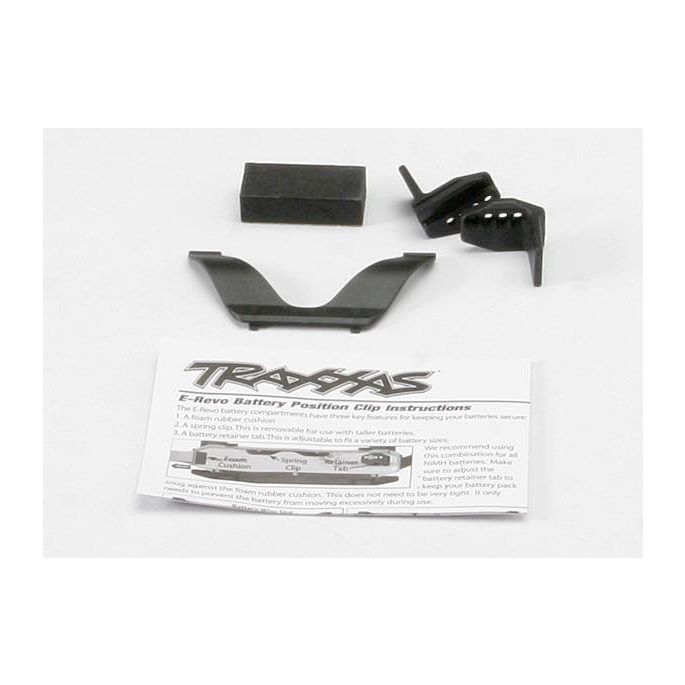 Retainer clip, battery (1)/ front clip (1) /rear clip (1)/ f, TRX5629