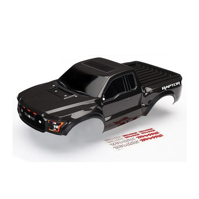 Body, Ford Raptor, black (painted, decals applied) 2017, TRX5826A