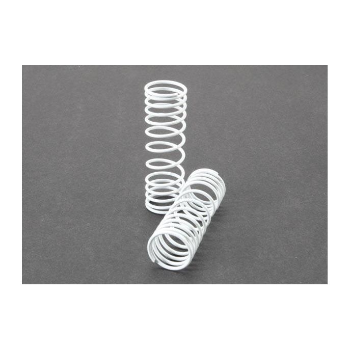 Springs, front (white) (progressive rate) (2), TRX5857