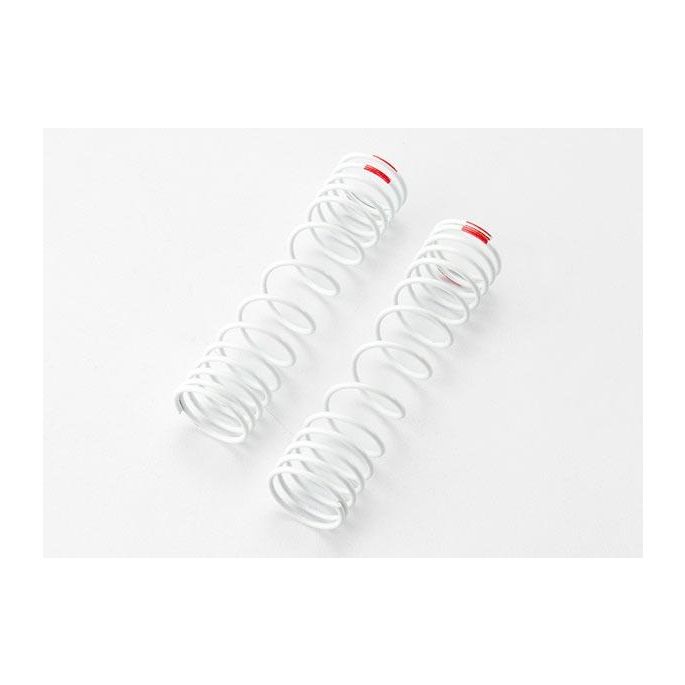 Springs, rear (white) (progressive rate) (2) (fits Slash alu, TRX5859