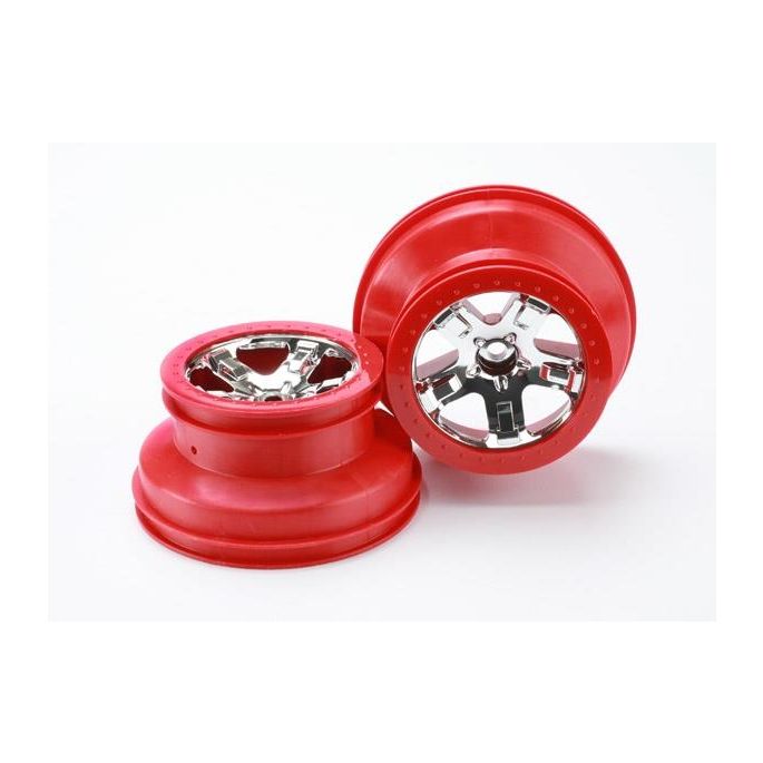 Wheels, Sct Chrome, Red Beadlo, TRX5870