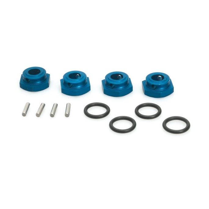 Aluminium Wheel-Adapter blue (4pcs) - S10 Blast, 124600