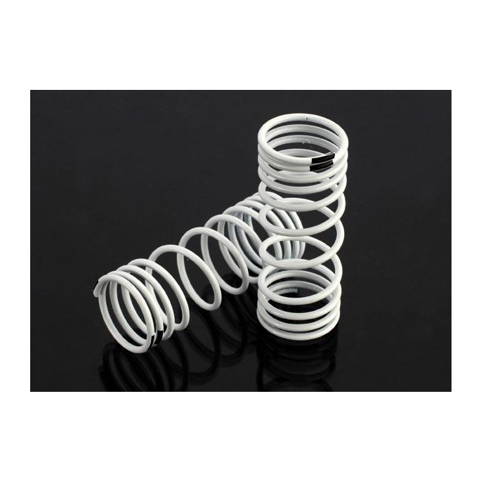 Springs, front (white) (progressive rate) (2), TRX6857