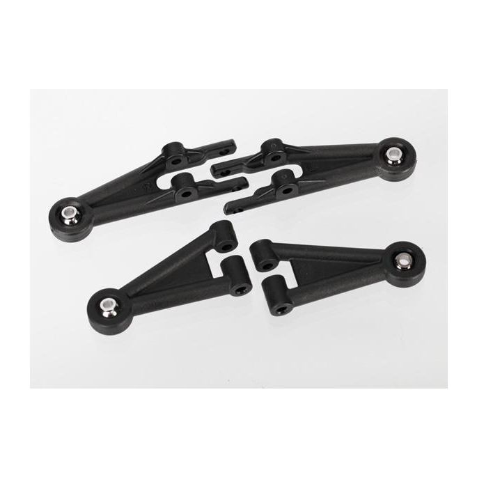 Suspension arms, front (2 lower, 2 upper, assembled with bal, TRX6931