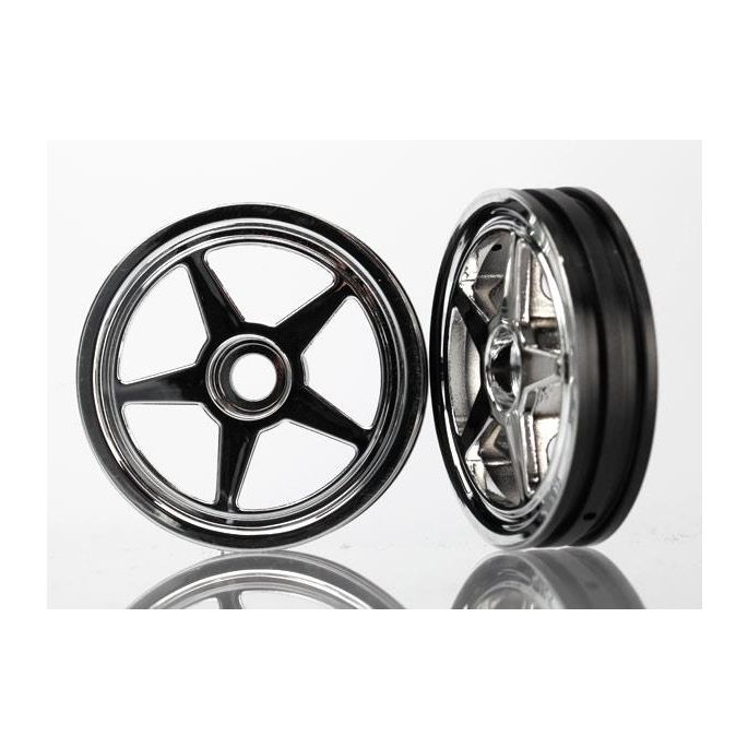 Wheels, 5-spoke (chrome) (front) (2), TRX6974