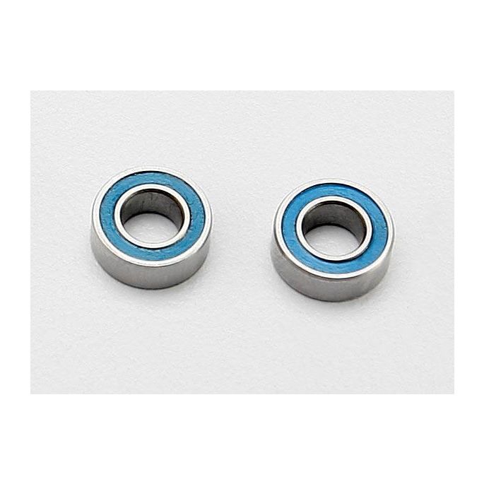 Ball bearings, blue rubber sealed (4x8x3mm) (2), TRX7019