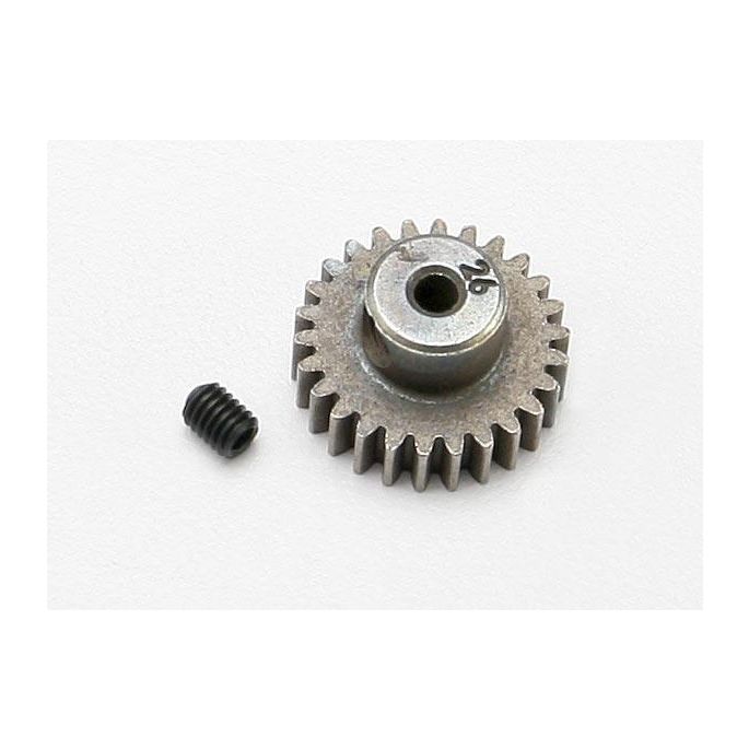 Gear, 26-T pinion (48-pitch, 2.3mm shaft)/ set screw, TRX7040