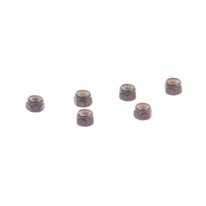 M3 Lock Nut black (6pcs) - Rebel, 133073