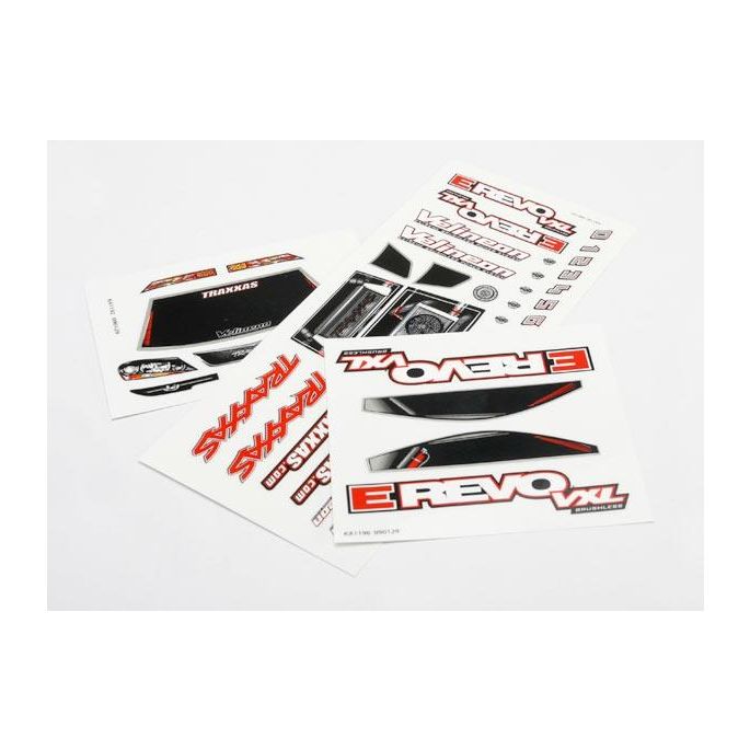 Decal sheets, 1/16 E-Revo VXL, TRX7113