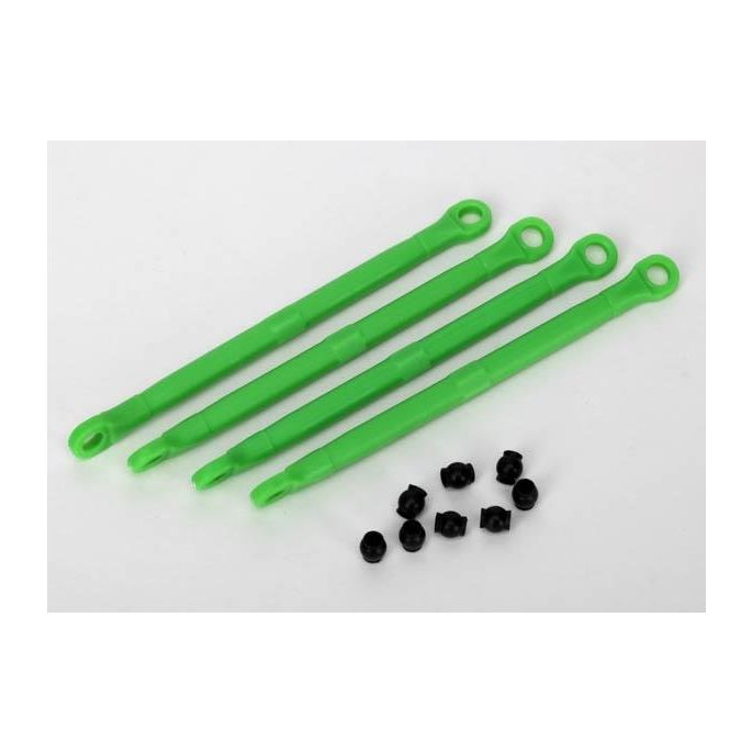 Toe link, front & rear (molded composite) (green) (4)/ hollo, TRX7138G