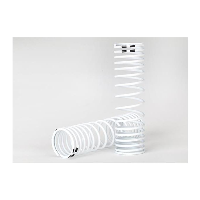 Springs, rear (white) (progressive rate) (2), TRX7457