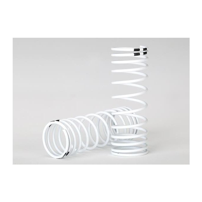 Springs, front (white) (progressive rate) (2), TRX7458