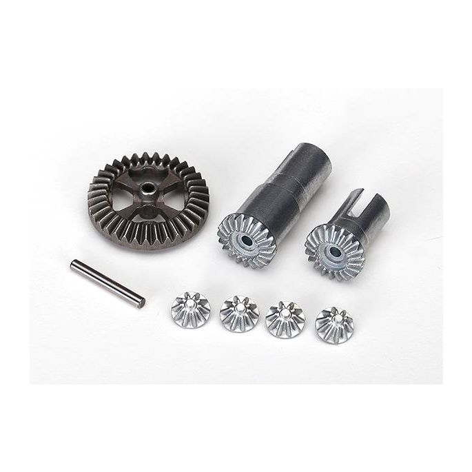 Gear set, differential, metal output gears (2)/ spider gears, TRX7579X