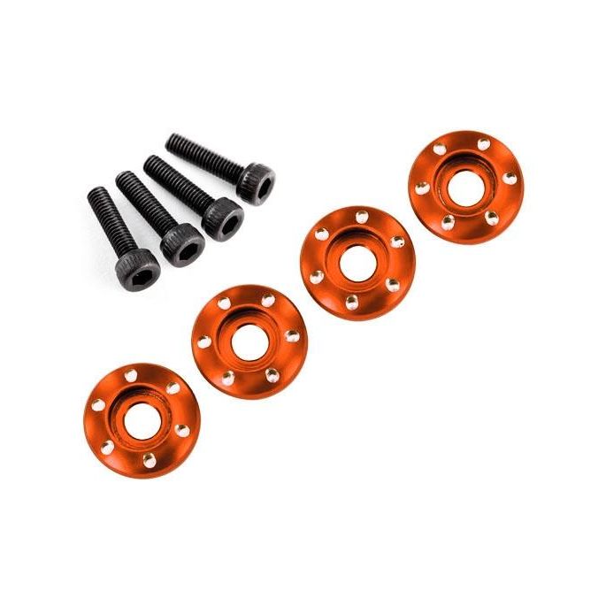 Wheel nut washer, machined aluOrange, TRX7668X