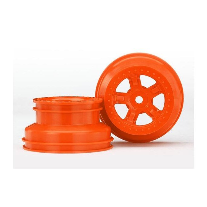 Wheels, SCT ORANGE, beadlock se, dual profile (1.8' inner, 1, TRX7673A