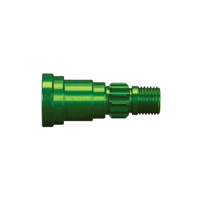 Stub axle, aluminum (green-anodized) (1) (use only with #775, TRX7753G