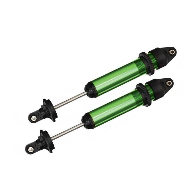 Shocks, GTX, aluminum, green-anodized (fully assembled w/o s, TRX7761G