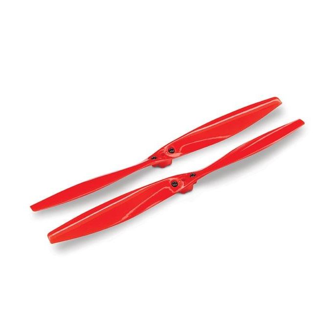 Rotor blade set, red (2) (with screws), TRX7928