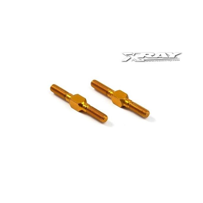 Alu Adj. Turnbuckle L/R 26 Mm - Orange - Swiss 7075 T6 (2), X303212-O