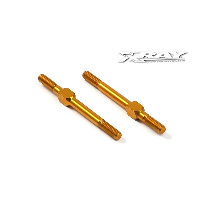 Alu Adj. Turnbuckle M3 L/R 39 Mm - Orange - Swiss 7075 T6 (2, X302612-O