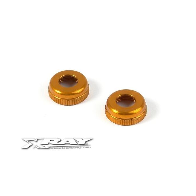 ALU CAP FOR XRAY SHOCK BODY #308322 - ORANGE, X308327-O