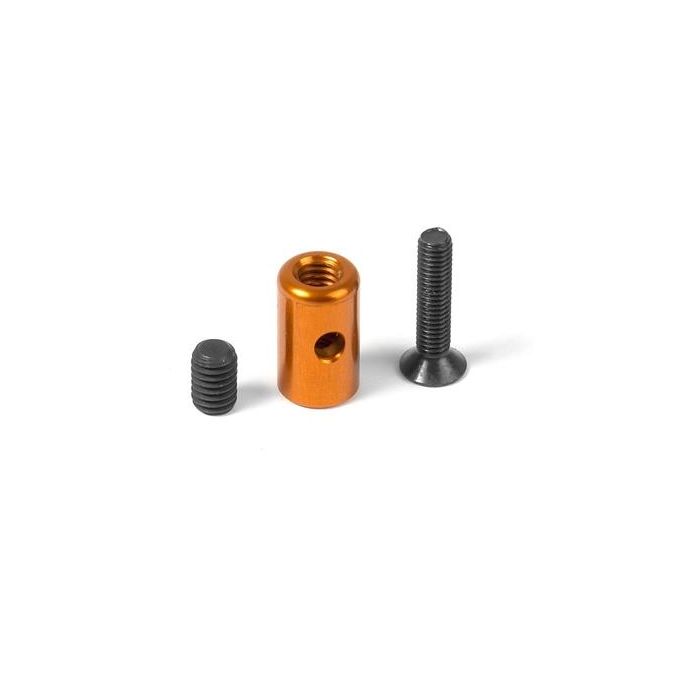 ALU EXHAUST WIRE MOUNT - ORANGE, X338741