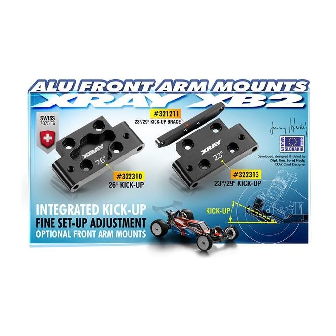 ALU FRONT LOWER ARM MOUNT - SWISS 7075 T6, X322310