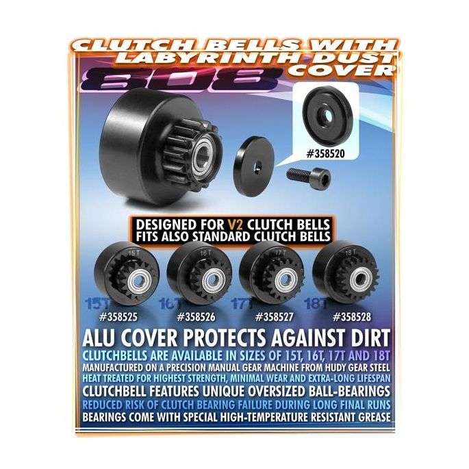 ALU LABYRINTH DUST COVER FOR CLUTCH BELL, X358520