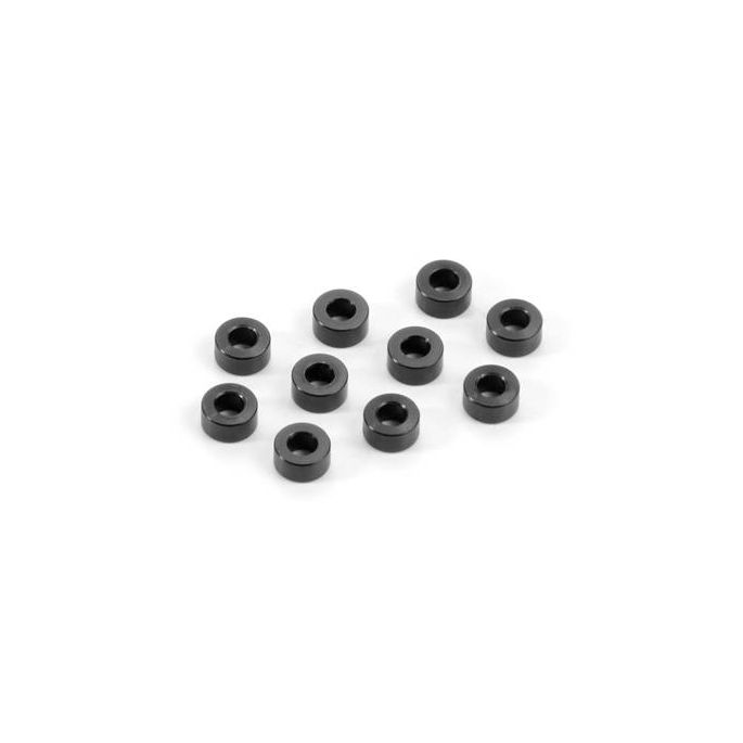 ALU SHIM 3x6x3.0MM - BLACK (10), X303125-K