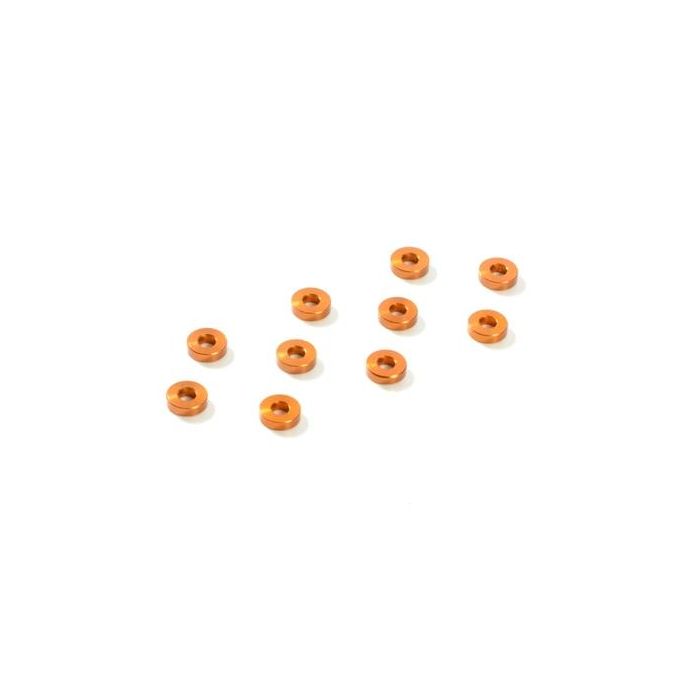 ALU SHIM 3x7x2.0MM - ORANGE (10), X303138-O