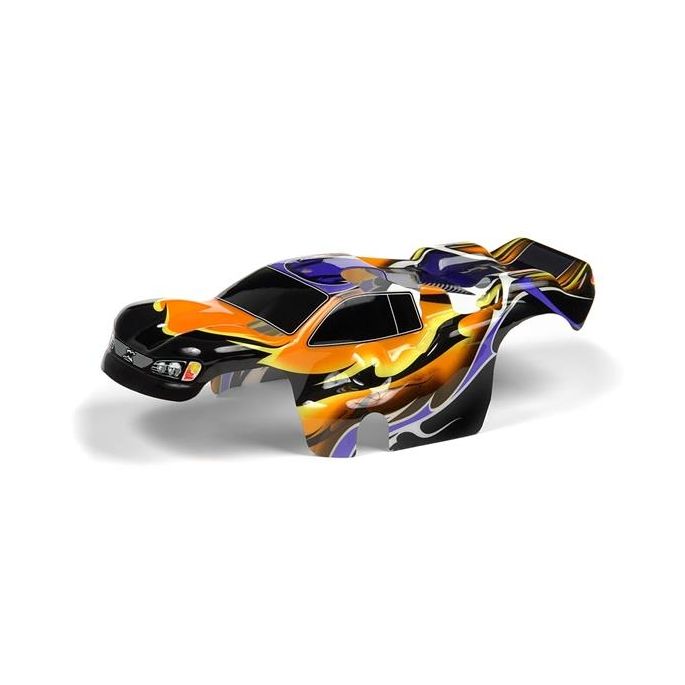 Body 1:18 Nitro Truck Painted & Trimmed Dragonfire Orange, X389771