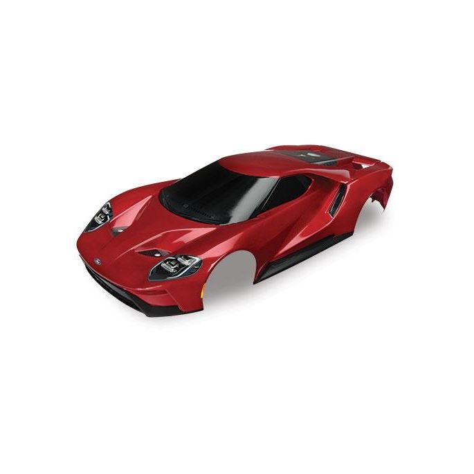 Body, Ford GT, red (painted, decals applied), TRX8311R