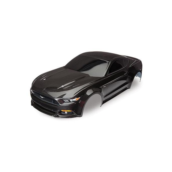 Body, Ford Mustang, black (painted, decals applied), TRX8312X