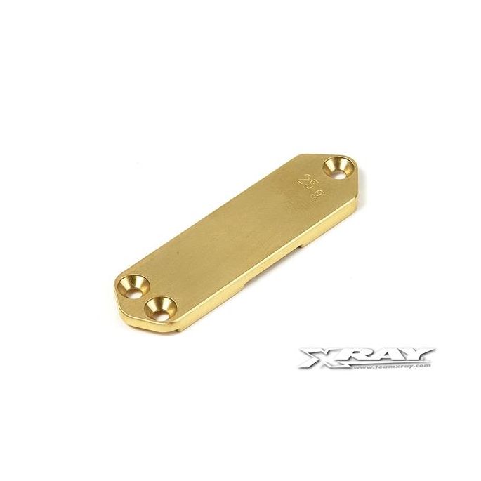 BRASS CHASSIS WEIGHT FRONT 25G, X331180