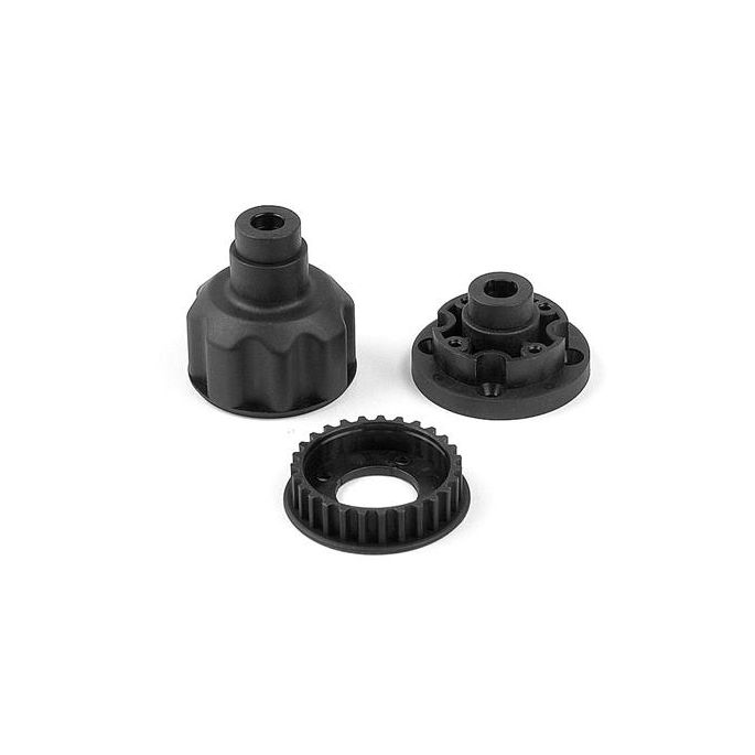 Composite Front Diff. Case, Cover & 27T Belt Pulley, X335010