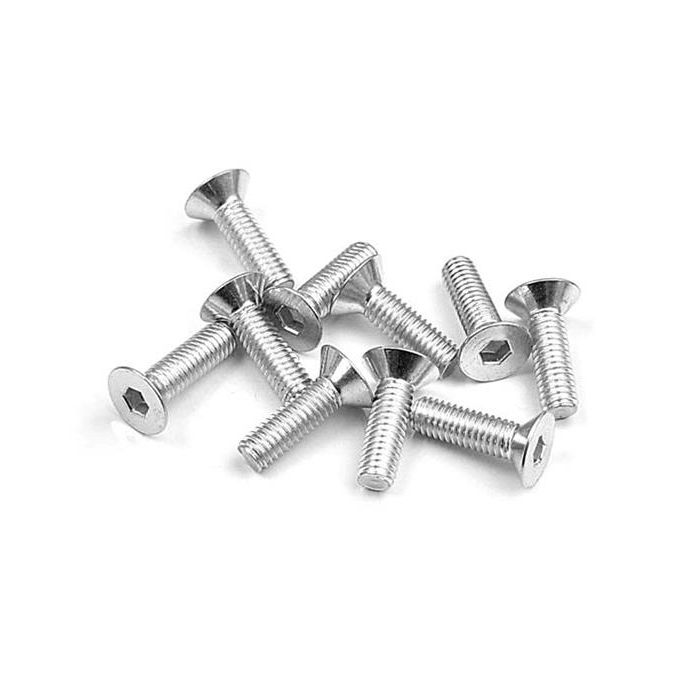 Hex Screw Sfh M3X10 Silver (10), X904310
