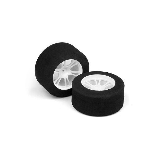 M18MT Rear Foam Tire Mounted (37Deg) Magenta (2), X389582