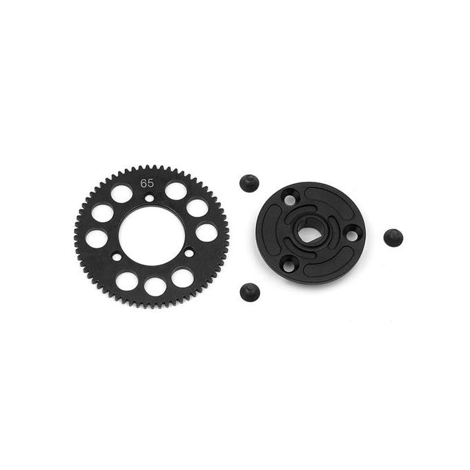 Steel Spur Gear 65T : 48 + Composite Spur Gear Adapter, X385665