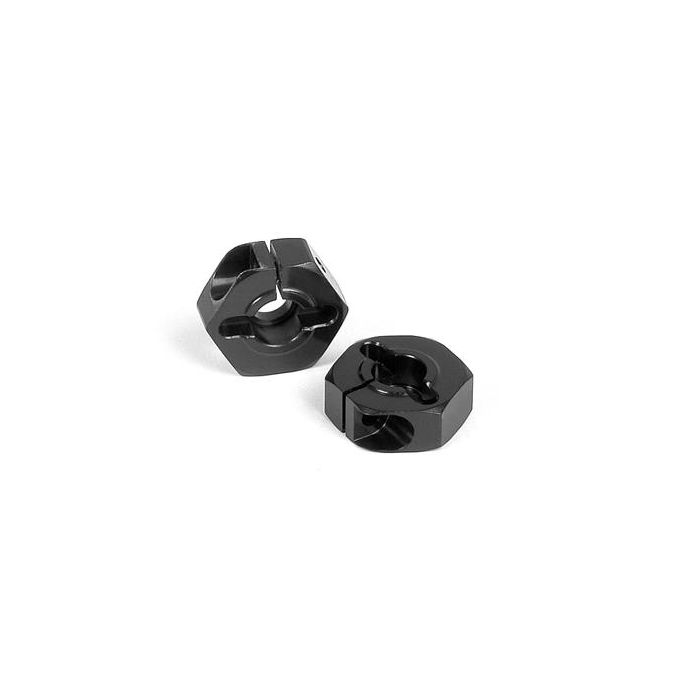 T2 Alu Wheel Hub - Black (2), X305350-K