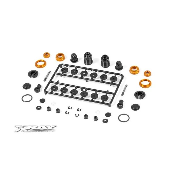 T4 ALU SHOCK ABSORBER-SET - ORANGE (2), X308307-O