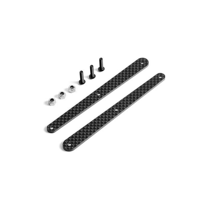 XB8 GRAPHITE BRACES FOR REAR COMPOSITE BRACE - SET, X353280